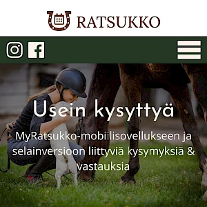 UKK - usein kysyttyä Ratsukosta